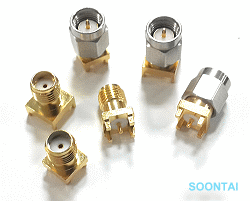 50 Ohm 18GHz SMA PCB Mount Type Connectors