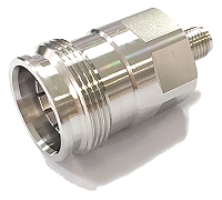 50 Ohm 6GHz 4.3/10-female to SMA-female Adapter