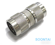 75 Ohm 3GHz N-male Through Adapter