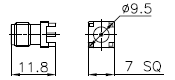 50 Ohm 18GHz SMA PCB Mount Type Connectors