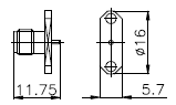 50 Ohm 18GHz SMA Panel Mount Connectors