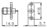 50 Ohm 18GHz SMA Panel Mount Connectors