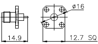 50 Ohm 18GHz SMA Panel Mount Connectors