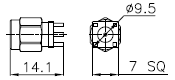 50 Ohm 18GHz SMA PCB Mount Type Connectors