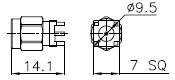 50 Ohm 18GHz SMA PCB Mount Type Connectors