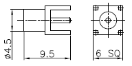 50 Ohm 6GHz MCX PCB Mount Connectors